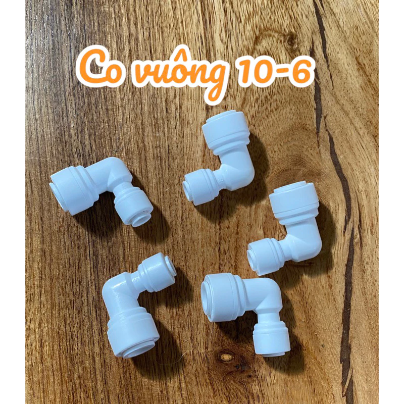 Cút góc nối nhanh ống phi 10 ra ống phi 6 cho dây máy lọc nước - Hàng Chính Hãng