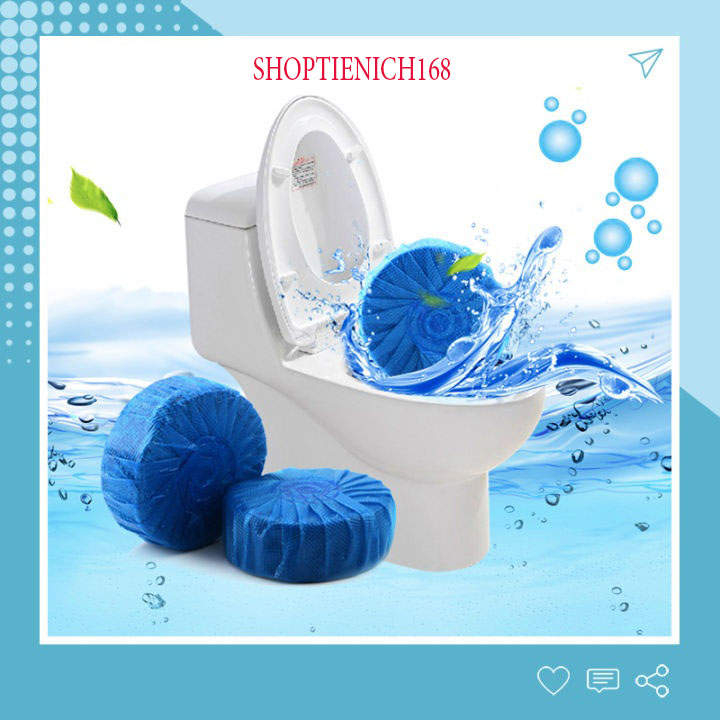 [MUA 6 ĐƯỢC 8 GIÁ KHÔNG ĐỔI] Vỉ 6+2 viên tẩy tự động làm sạch và làm thơm bồn cầu Hando