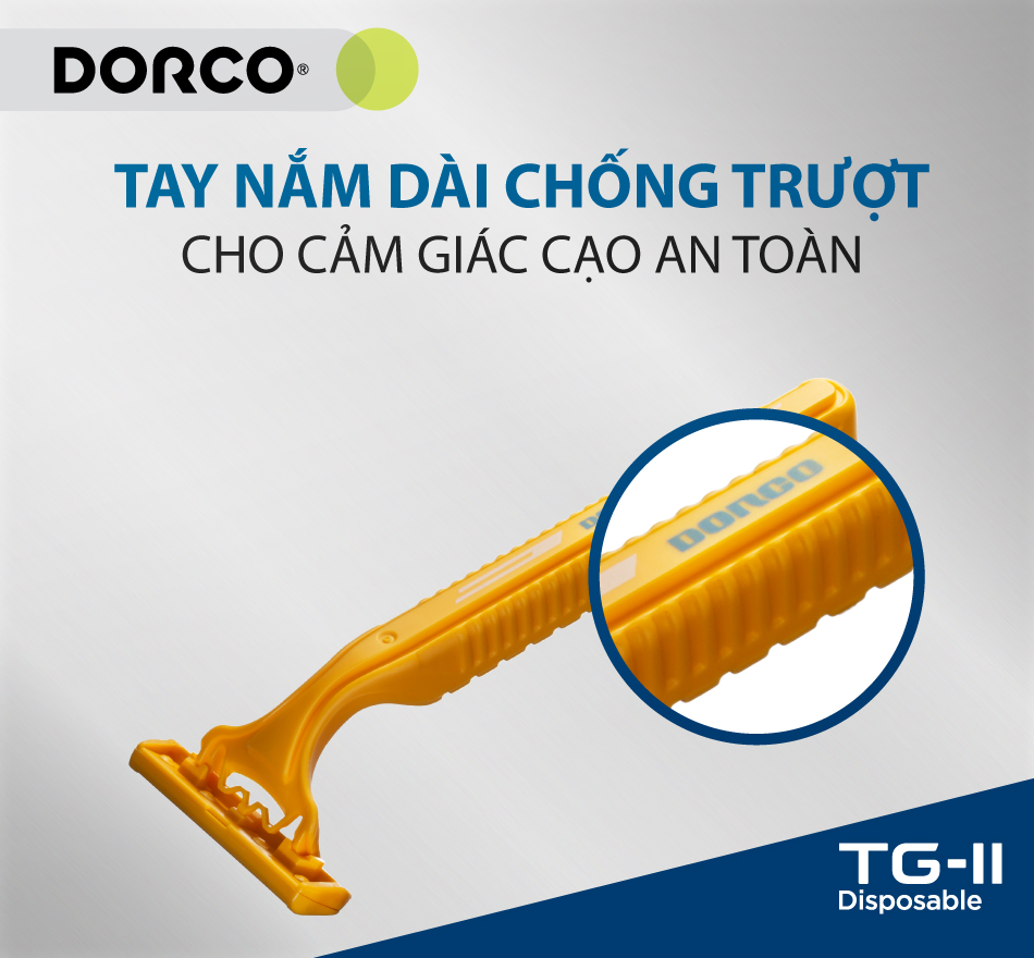 Dao Cạo Râu 2 Lưỡi Dorco TG 710YL-5P (05 Dao Cạo)