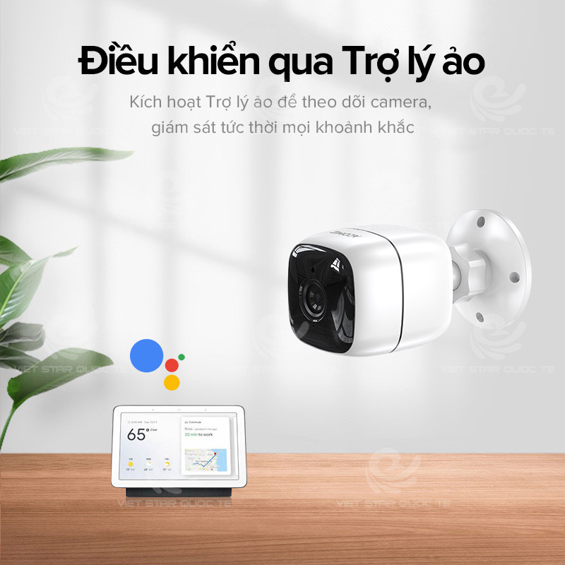 Camera Wifi Ngoài Trời Chống Nước Cố Định ACOME, Độ Phân Giải 1080P, Bắt Wifi Cực Tốt, Dùng APP ACOME IOT - Hàng Chính Hãng