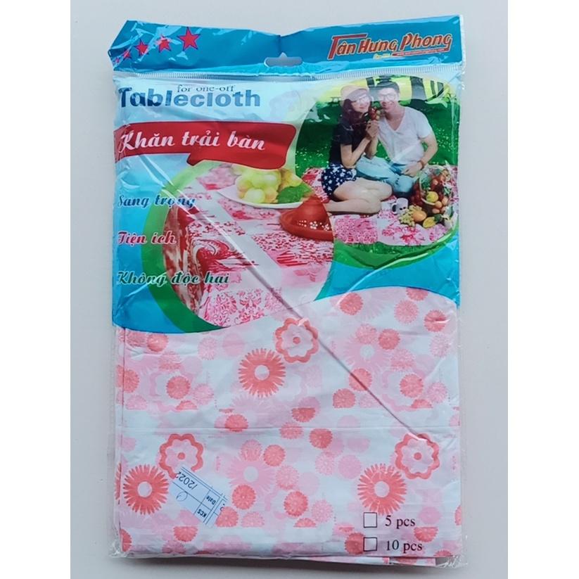 Khăn trải bàn nhiều mẫu đặc sắc chất liệu PVC ko thấm NC dùng cho tiệc picnic các hội nghị 1SÉT 10 khăn giá 35000₫
