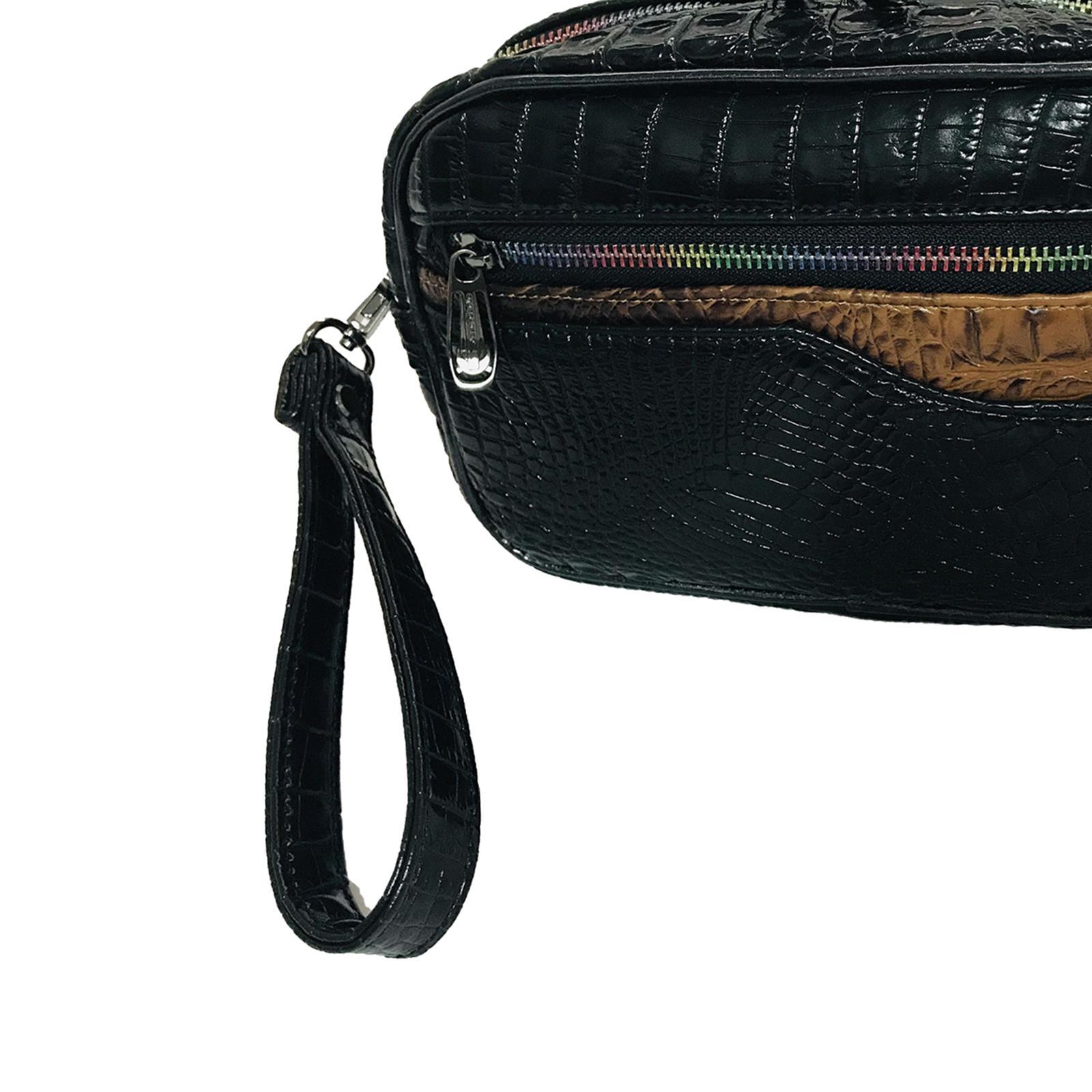 Hellery Men Handbag Mini Carrier Clutch Hand Bag Cards Travel Purse Wallet