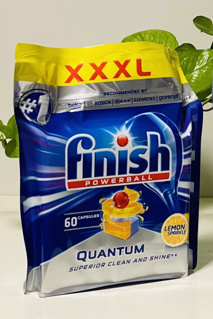 Viên rửa bát Finish Quantum 60v + Tặng viên Finish Nhật