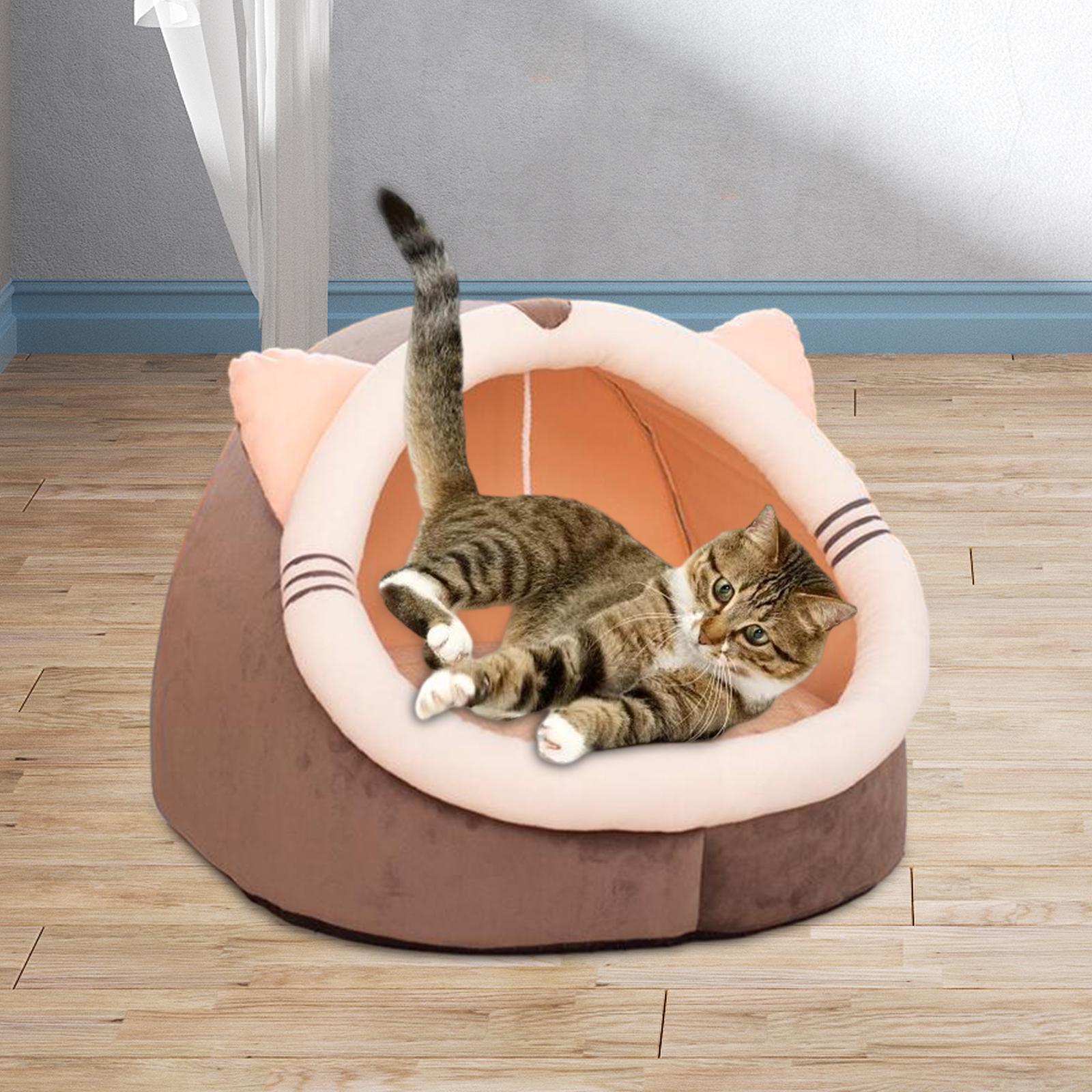 Cat Bed with Interactive Ball Pet Bed for Outdoor Cats and Small Dogs Indoor