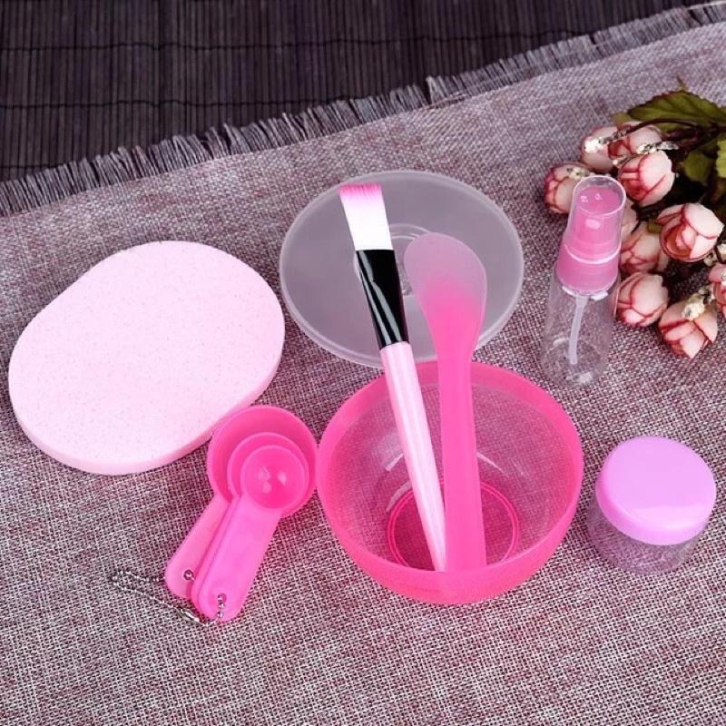 Bộ dụng cụ trộn mặt nạ đắp mặt nạ 9 món