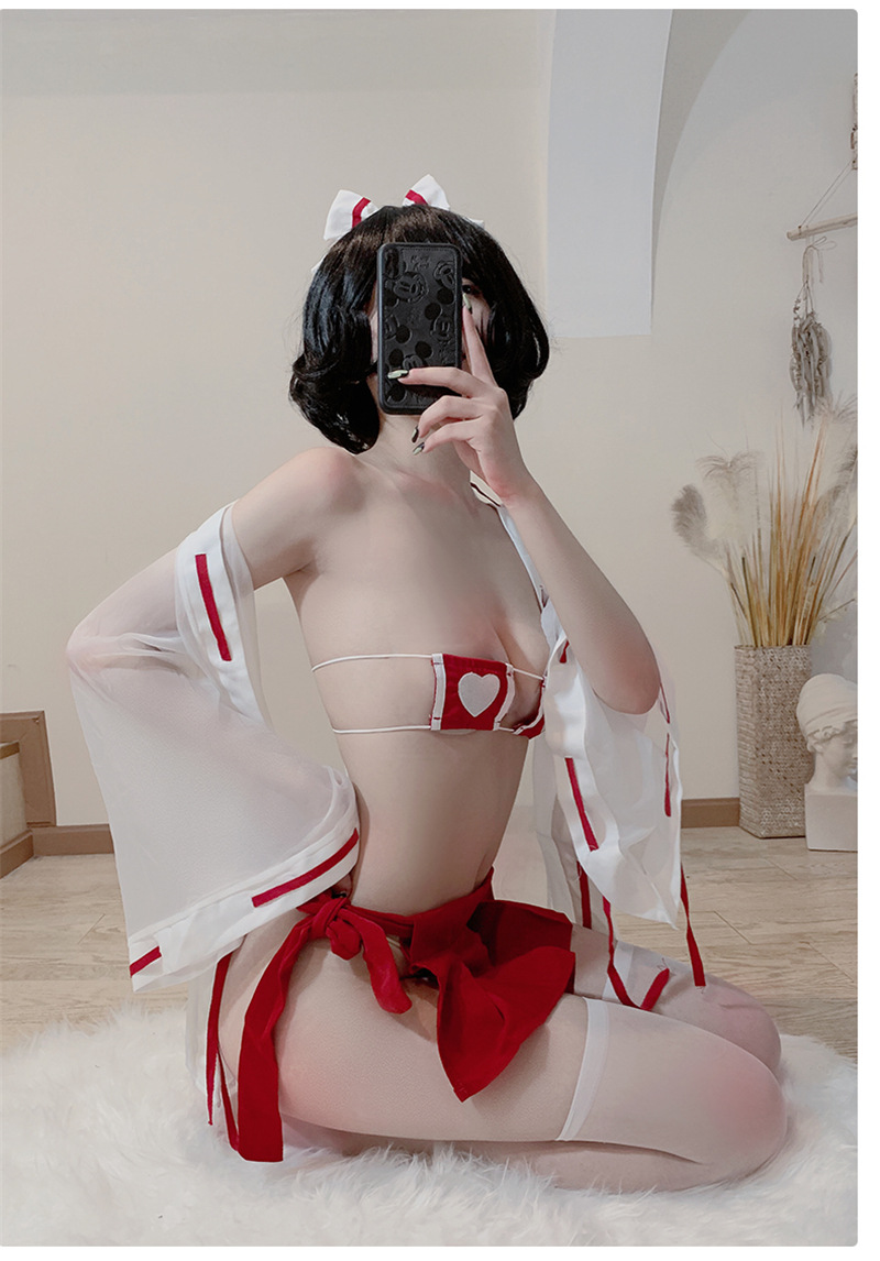 Đồ lót sexy cosplay phù thủy chân váy xếp li phong cách Nhật bản