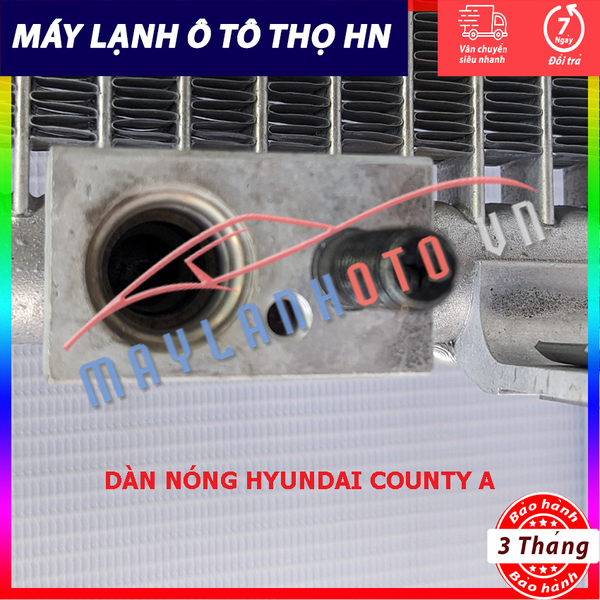 Dàn (giàn) nóng Hyundai County A (bên lái) Hàng xịn Hàn Quốc (hàng chính hãng nhập khẩu trực tiếp)