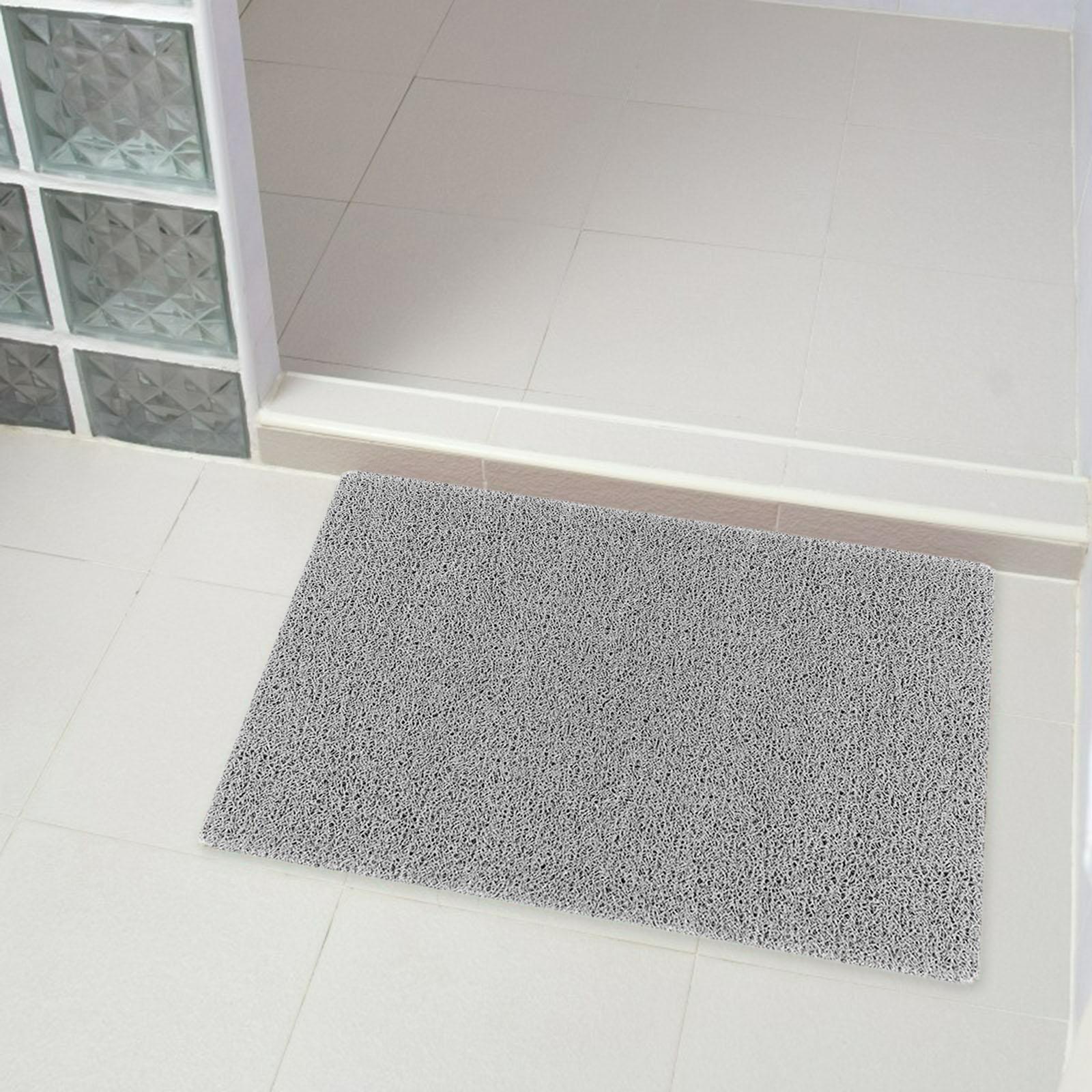 Bath Mat Foldable Loofah Mats Massage Foot Pad Shower Mat Bathroom Grey