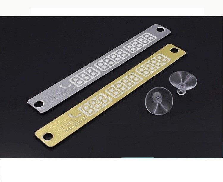 Bảng ghi số điện thoại phản quang gắn kính xe ô tô