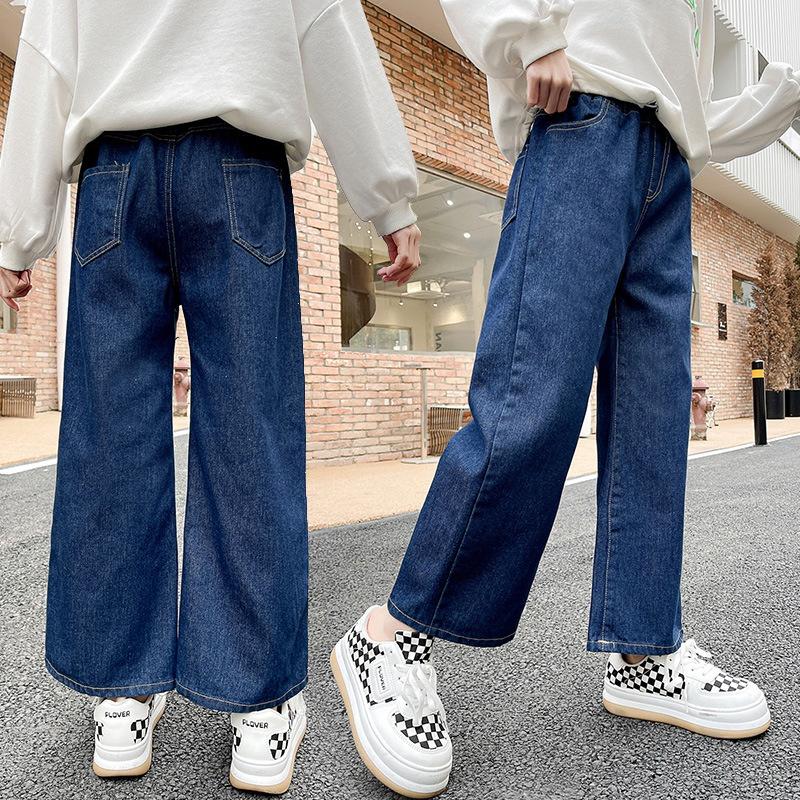 Quần bò, quần Jean bé gái lớn size nhỏ 150-160cm phong cách Hàn Quốc, mẫu mới nhất