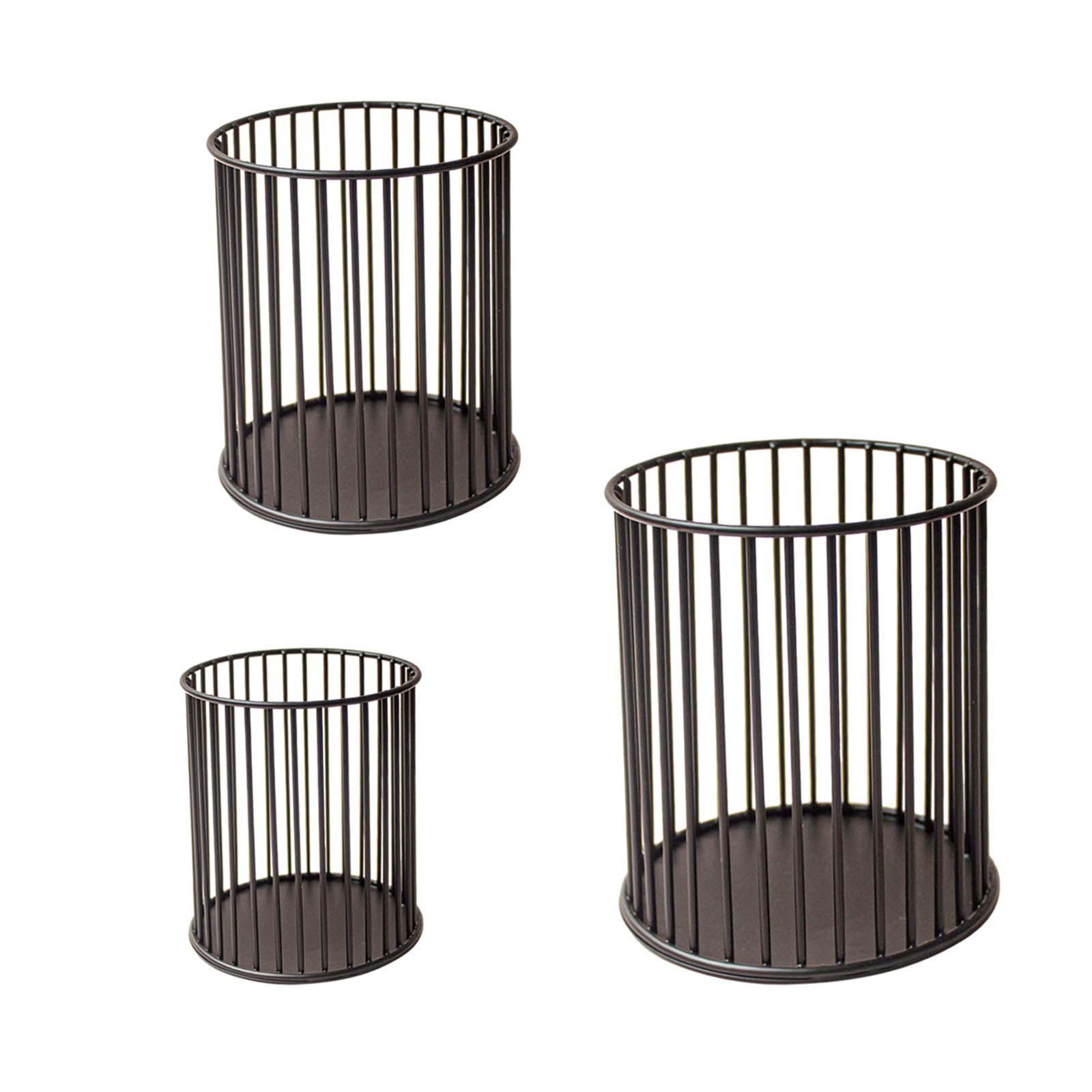 Decorative Candles Holder, Iron Wire Candlestick Holder, Pen Organizer Box Rustic Metal Tealight Candle Holder, for Desktop