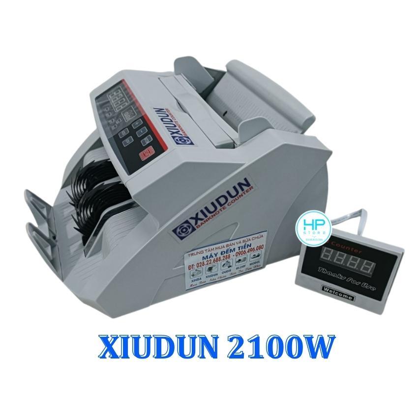 Máy đếm tiền mini - Xiudun 2100W, có màn hình rời, siêu bền, bảo hành 18 tháng