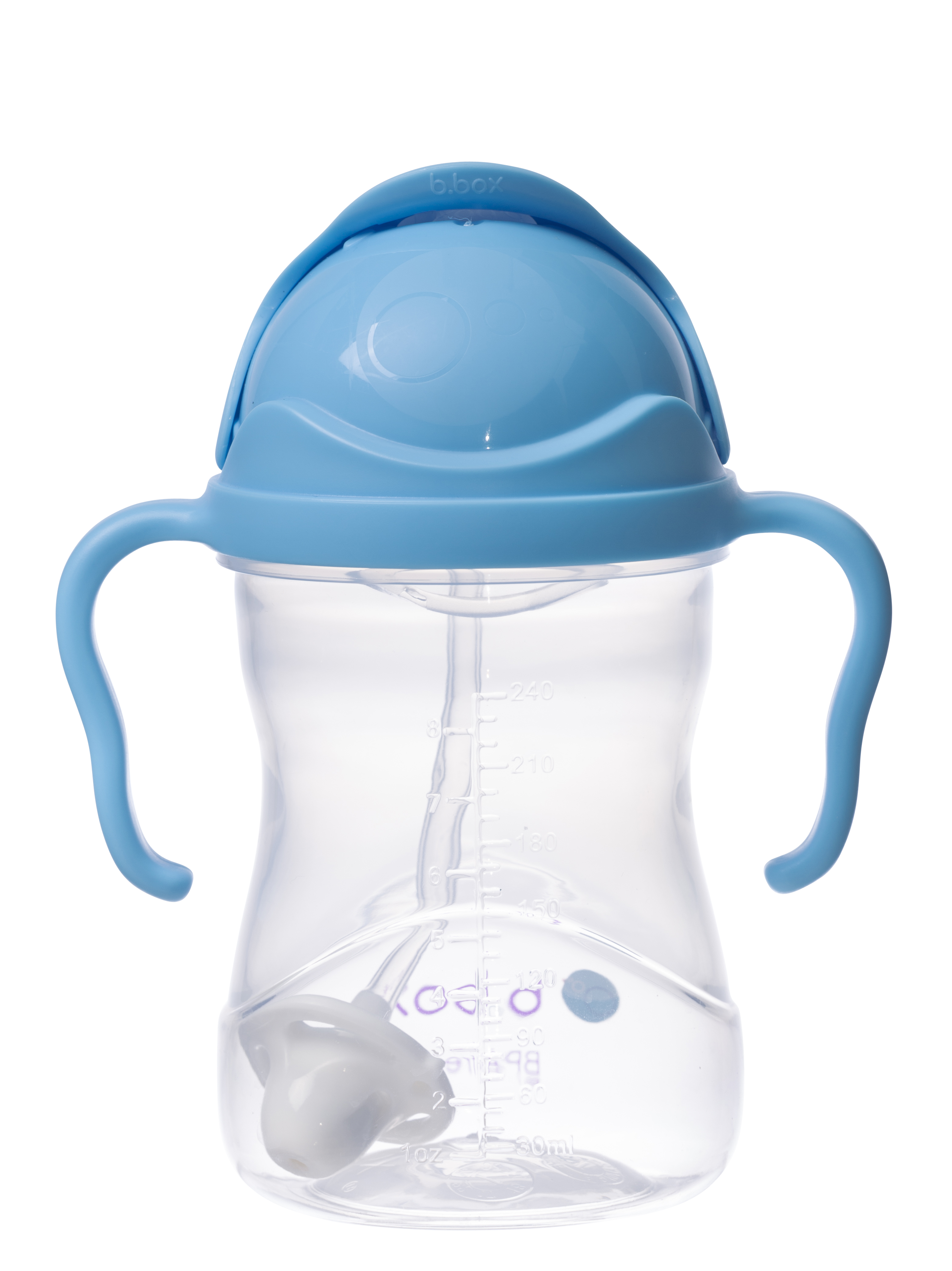 B.box Bình nước 360 độ cho bé tập uống nước 240ml - Xanh Biển