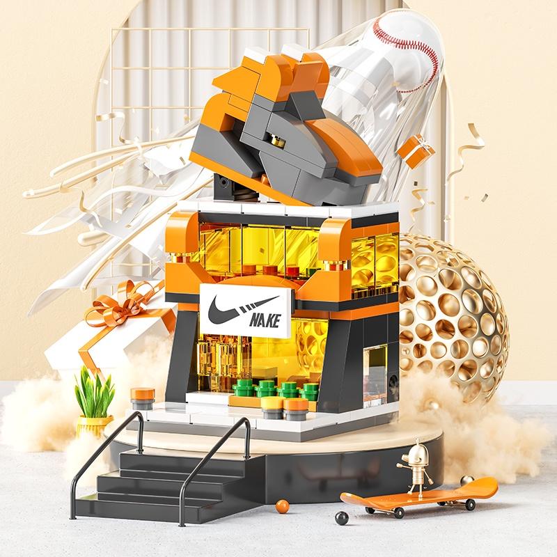 Đồ chơi khối xây dựng lego City Street View Series Xây dựng mô hình,Quà tặng cho trẻ em trò chơi trí não