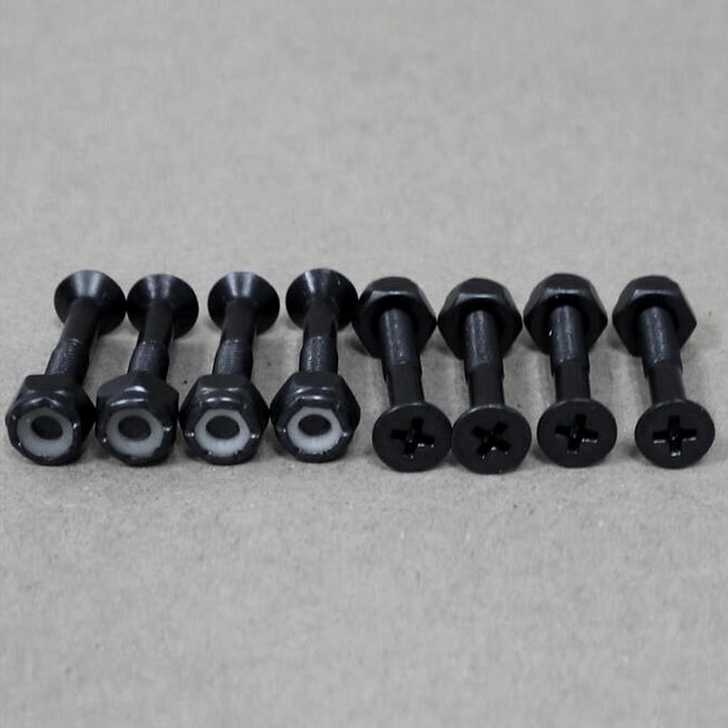 8pcs Replacement Skateboard Hardware Screw Set / Longboard Screws Nuts tool