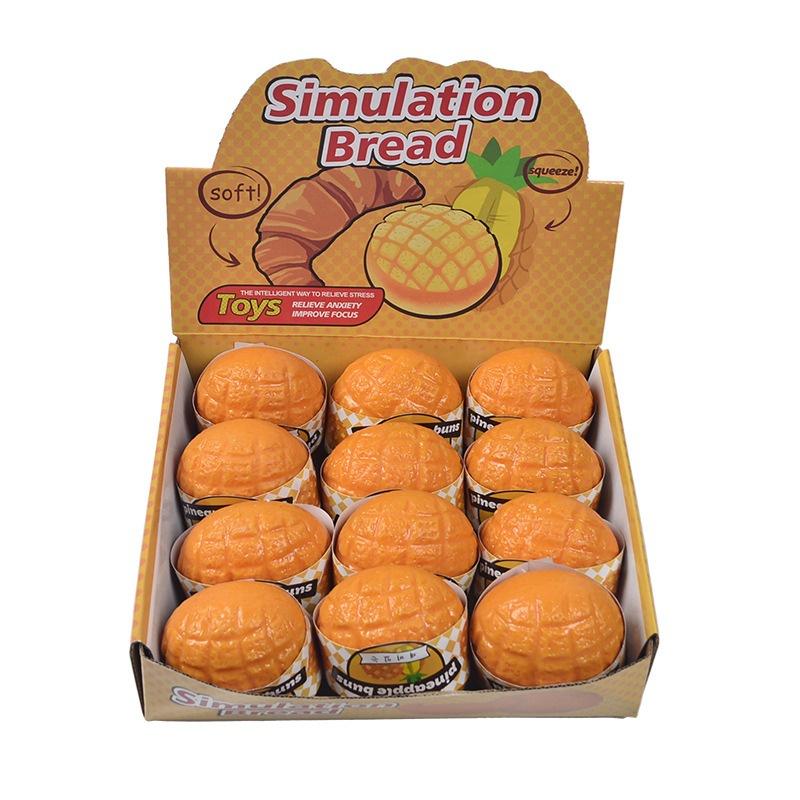 Squishy hình cái bánh DỨA Mochi mềm mịn dễ thương chân thực giảm stress co dãn đàn hồi ngộ nghĩnh bóp giải trí