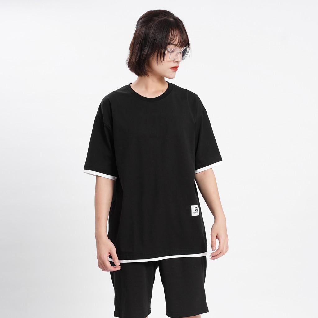 Áo thun trơn PHỐI GẤU Unisex N7 Basic Tee mùa hè Nam Nữ tay lỡ Oversize form rộng đường phố phong cách Hàn Quốc