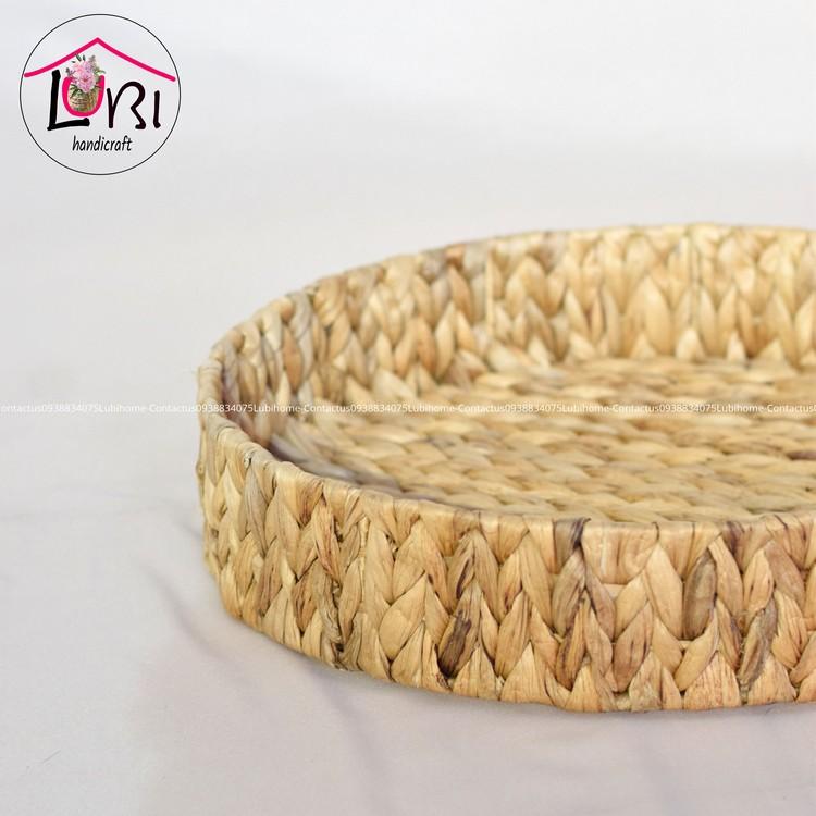- Khay đựng đồ lục bình hình tròn bộ 2 - đẹp