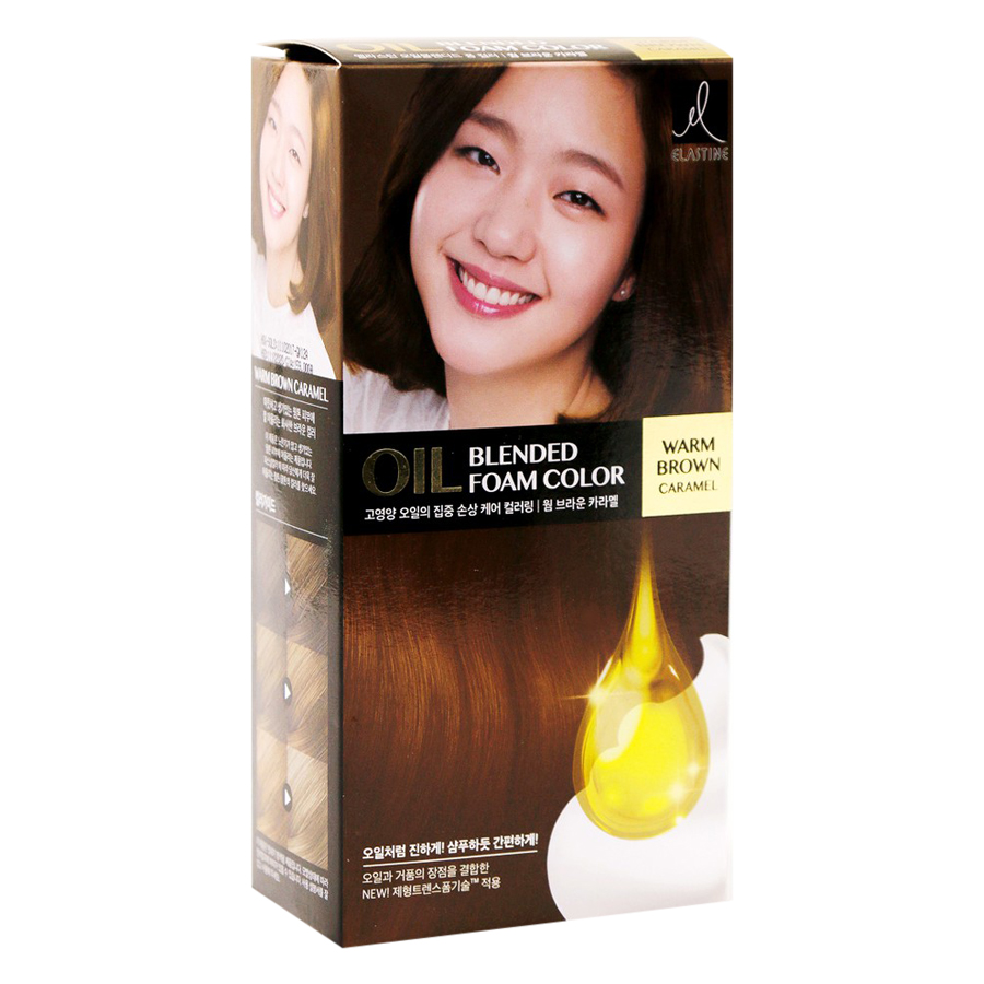 Gội Nhuộm Elastine Warm Brown Caramel (113g) (Nâu Caramen)