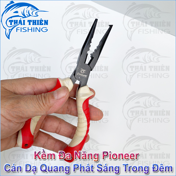 Kềm Cá Đa Năng Pioneer 6inch Cán Dạ Quang Chuyên Dùng Kẹp, Gắp Gỡ Cá, Tháo Móc Lưỡi Mồi Giả