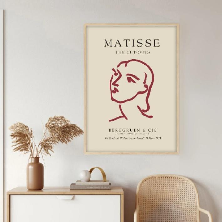 TRANH TREO TƯỜNG NGHỆ THUẬT AESTHETIC MATISSE VINTAGE - 2