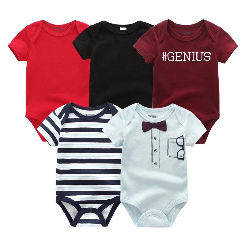 2021 Unisex 5 Bộ Quần Áo Bé Gái Cotton Bodysuits Bé Sơ Sinh Bé Trai Quần Áo In Họa Tiết Bé Gái Quần Áo Ropa Bebe