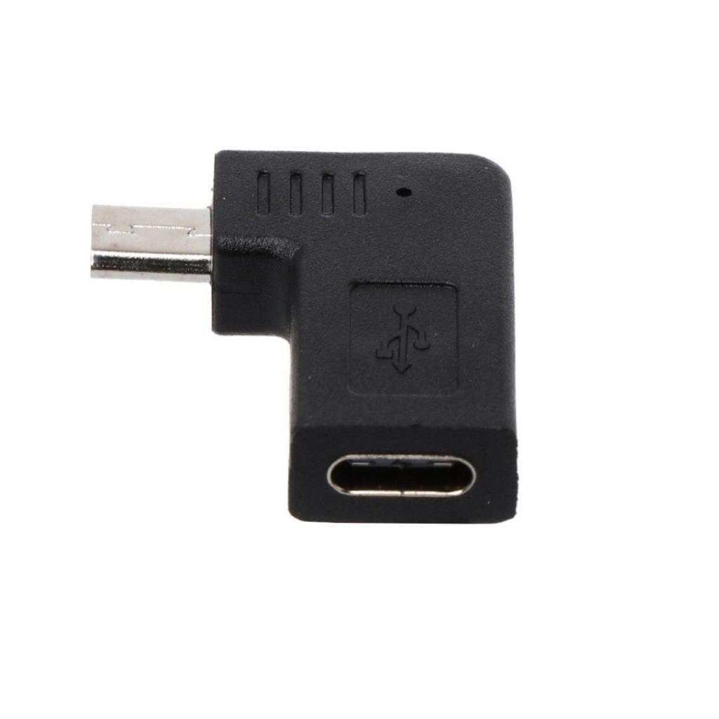 2X 90 Degree Micro USB Male To Type C Female Adapter For Samsung S7,Huawei