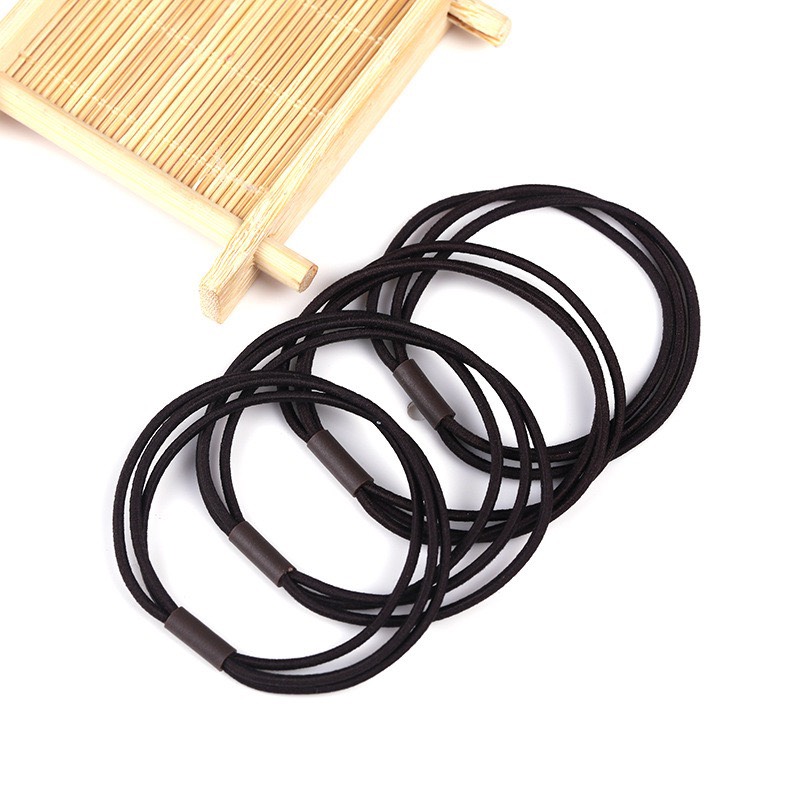 Combo 5 Dây Chun Buộc Tóc, Thun Cột Tóc Mảnh 3 Vòng Màu Sắc Nhã Nhặn SC23