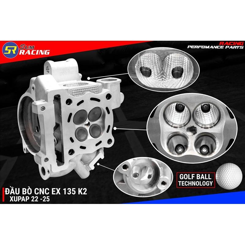 Đầu Bò Super Head Sum Racing CNC Porting Gắn Exciter