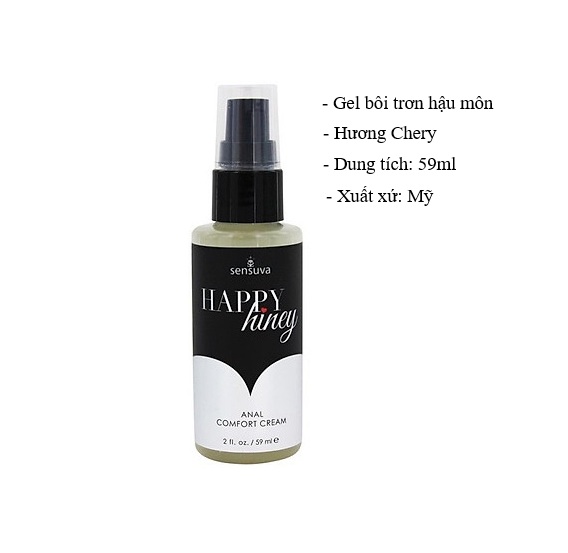 Gel Bôi Trơn Cửa Sau Sensuva Happy Hiney Kèm Gel Gói Jex