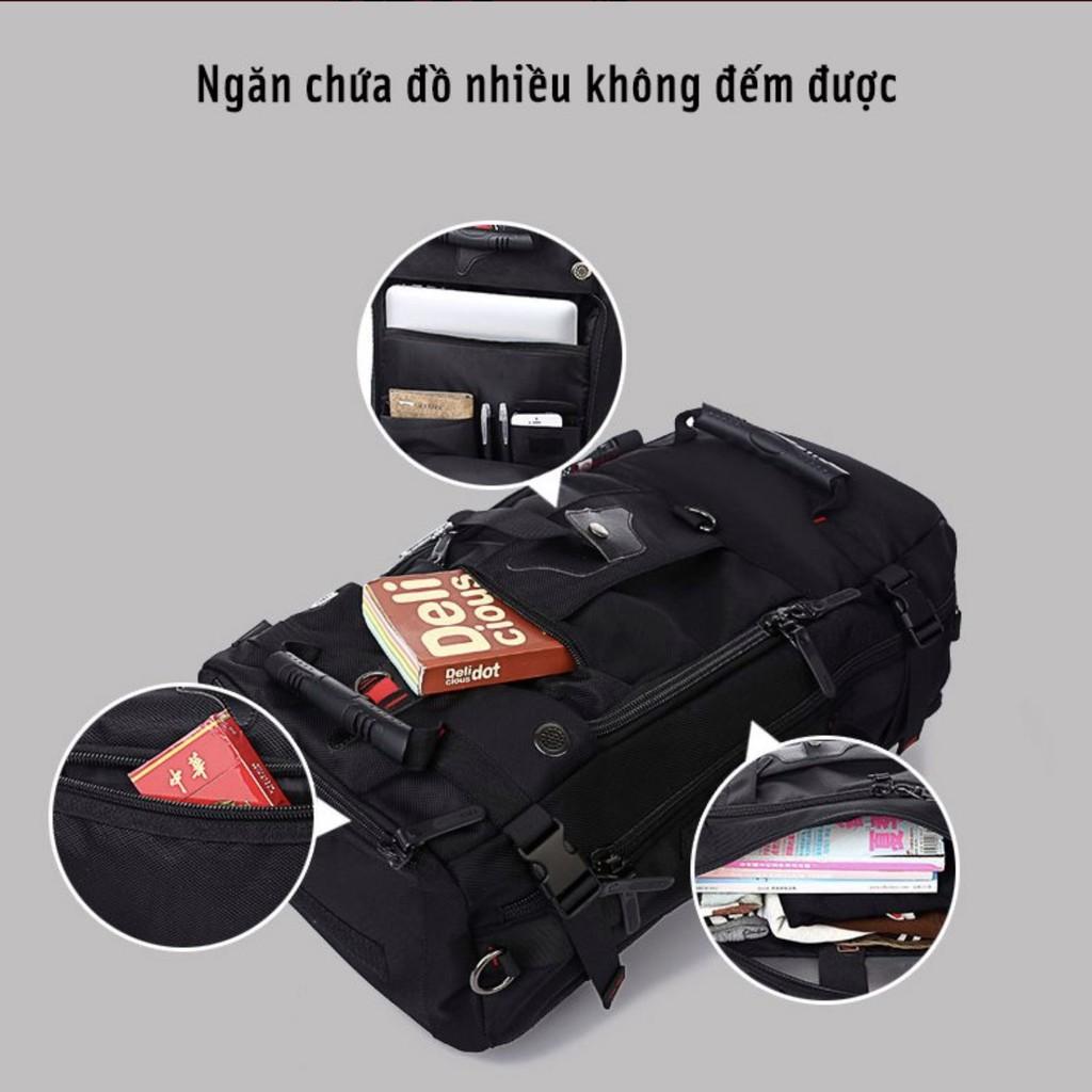 Ba lô Phượt Đỡ Hông chống nước BigSize 50L 33x18x57cm  KAKA