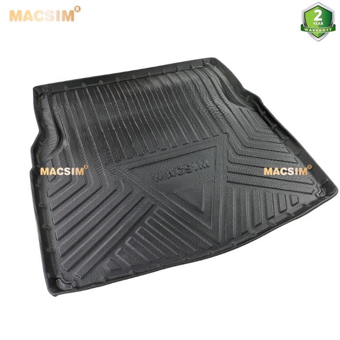 Thảm lót cốp Mercedes C-Class 2014-2021 nhãn hiệu Macsim chất liệu tpv cao cấp màu đen hàng loại 2