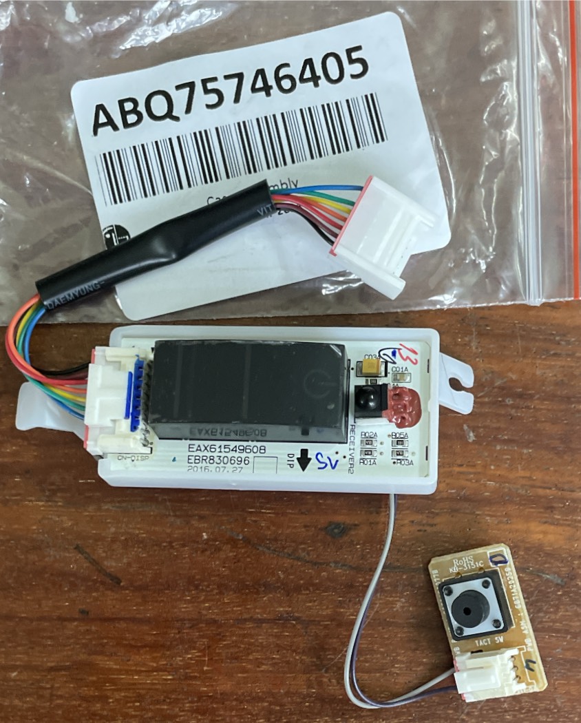 BO MẠCH MẮT NHẬN MÁY LẠNH ĐIỀU HÒA LG ABQ75746405 – HÀNG CHÍNH HÃNG