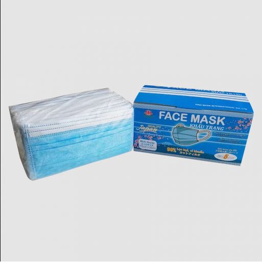 Khẩu trang chống bụi và vi khuẩn 3 lớp 55 cái