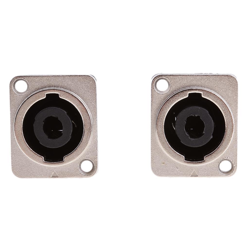 2 Pcs 4 Pin Female  Compatible Audio Cable adapter