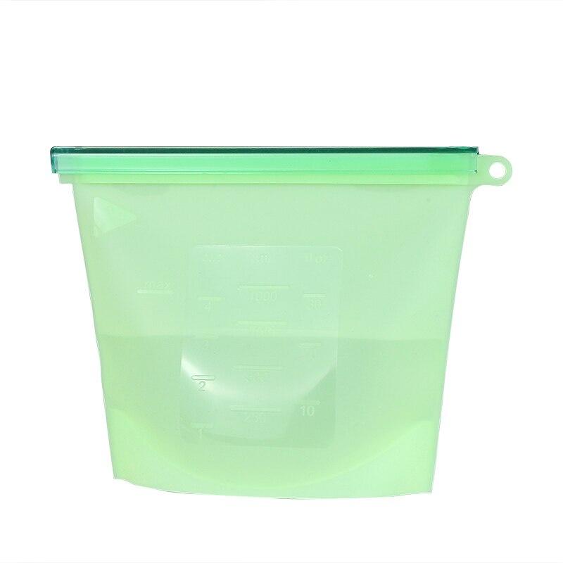 1pc Reusable Silicone Food Bag Wrap Fridge Food Storage Container Refrigerator Bag Kitchen Colored Ziplock Bag Vegetable Saver