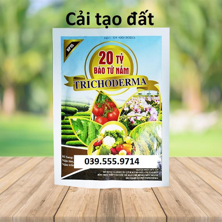 Chế phẩm Trichoderma 20 tỷ bào tử gói 100g -Cải tạo đất,Ủ phân, phòng chống côn trùng