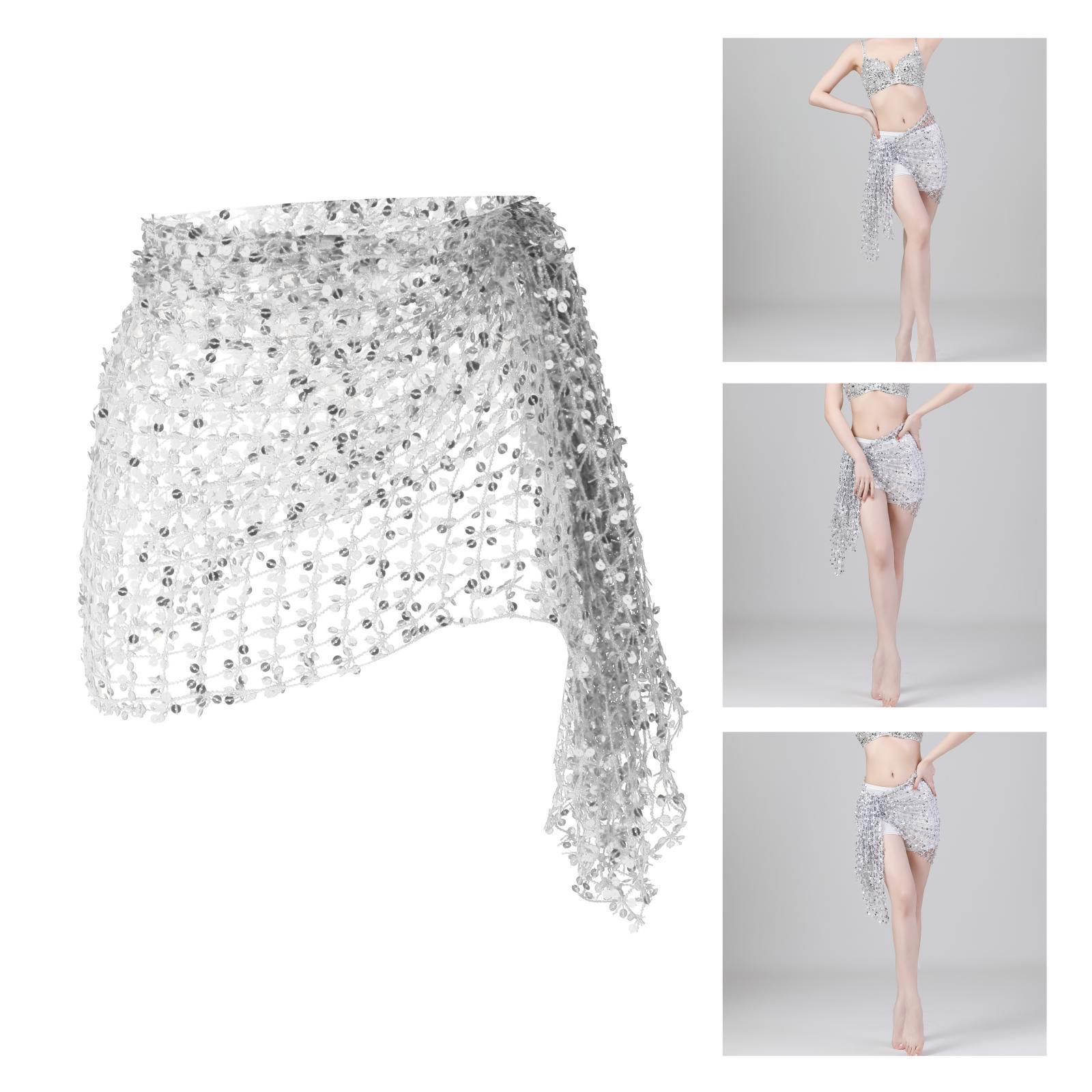 2pcs Belly Dance Hip Scarf for Women Waist Scarf Hipscarf