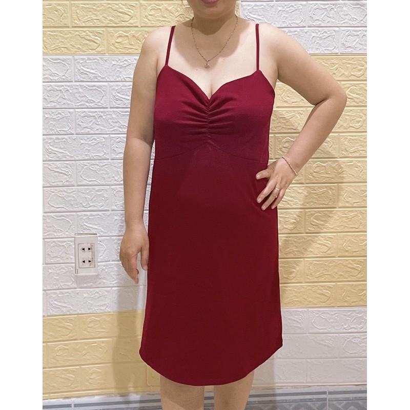 Đầm 2 dây nhún ngực