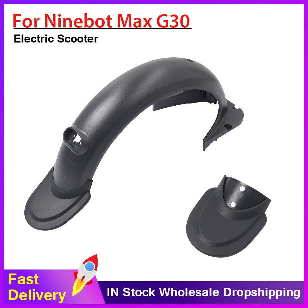 Phía trước phía sau bùn chống bùn hình dạng cá có hình dạng giữ nước cho Ninebot Max G30 Chiếc xe tay ga bảo vệ Fender Fender Phụ kiện Color: 1PCS