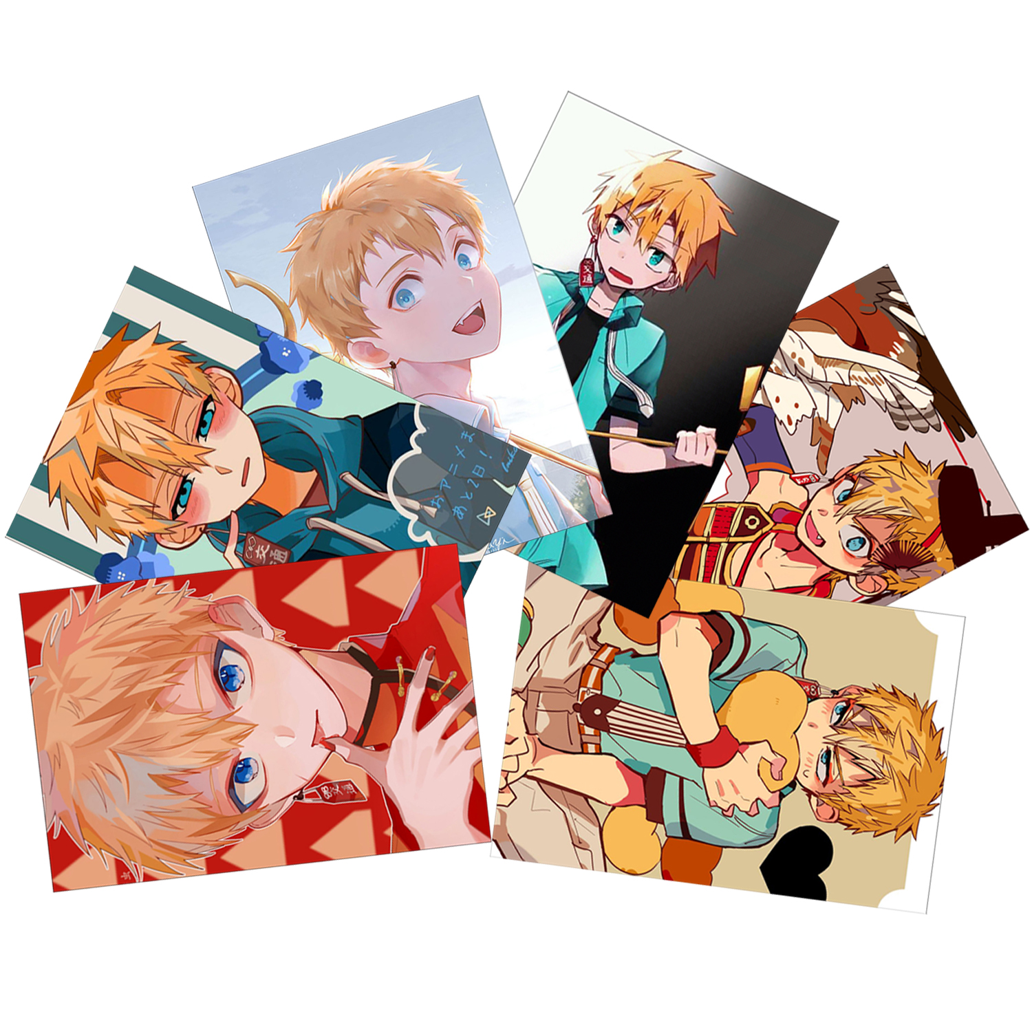 Ảnh card Jibaku Shounen Hanako-kun set 11 tấm nhóm và nhân vật