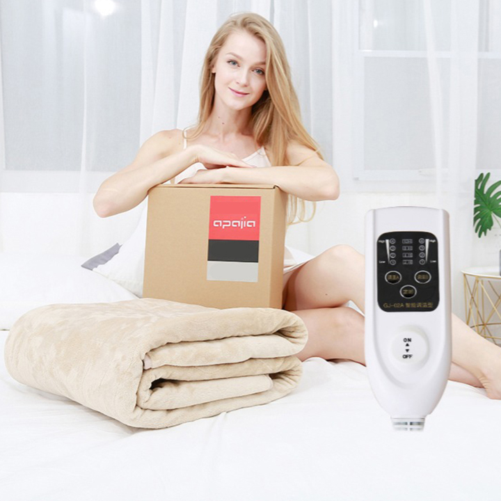 Chăn sưởi điện Apajia 2 vùng nóng độc lập 1m8 x 1m5 RE0303
