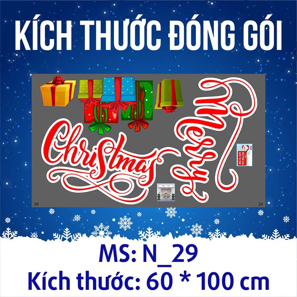 DECAL TRANG TRÍ GIÁNG SINH 2023 COMBO SỐ 50