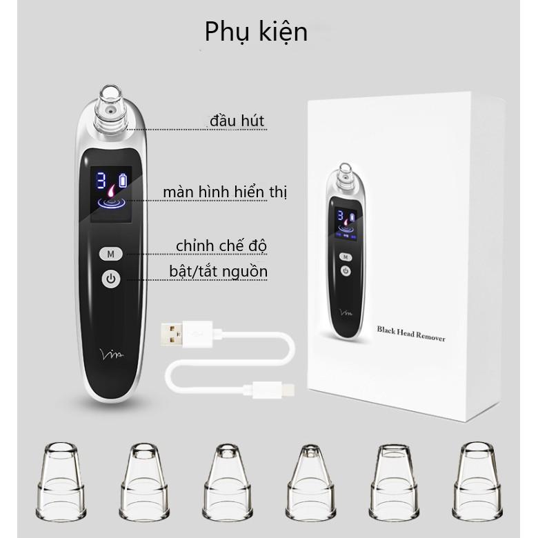 Máy Hút Mụn Đầu Đen Black Head Remover Cao Cấp - Làm Sạch Da Mặt - K1077