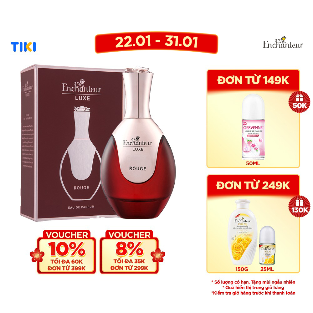 Nước hoa cao cấp Enchanteur LUXE ROUGE 50ML