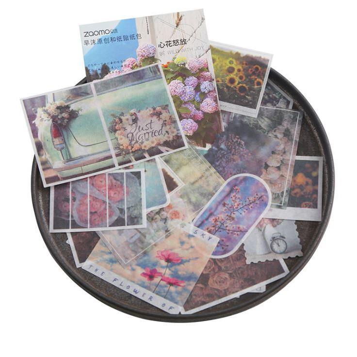 Bộ 40 Nhãn Dán Sticker Trang Trí Zaomo Card