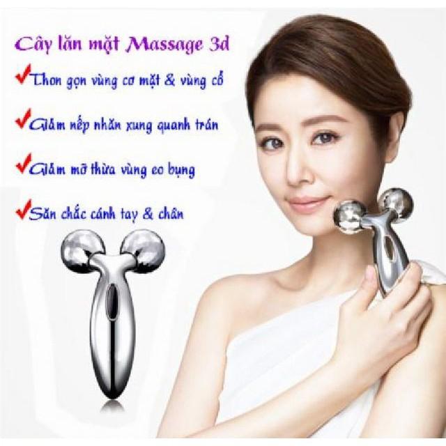 Cây lăn massge mặt,nâng cơ,tạo mặt Vline 3D Roller