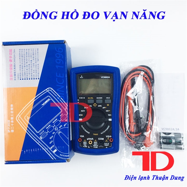 Đồng Hồ Đo Vạn Năng VC9802A - Điện Lạnh Thuận Dung