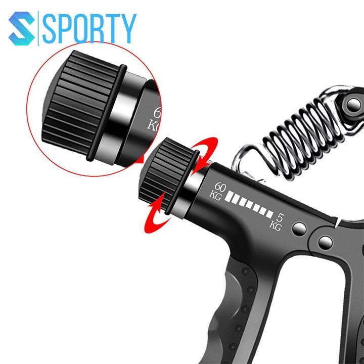 Bóp tập cơ tay YGW26 Đếm số Có Hộp, có điều chỉnh kháng cự tích hợp lò xo thép không rỉ SPORTY