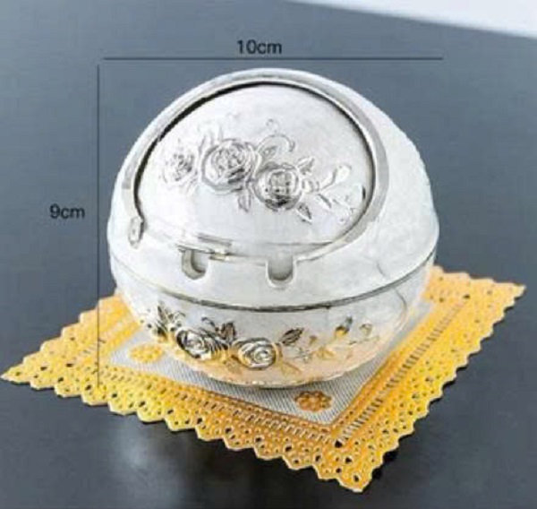 [KoSuyTu] GẠT TÀN TRÒN - Chất Liệu Hợp Kim Cao Cấp Ko Gỉ 10 x 9 CM - Có Nắp Đậy Sạch Sẽ – Thiết Kế Sang Trọng, Tinh Tế, Bền Đẹp Và Tiện Dụng